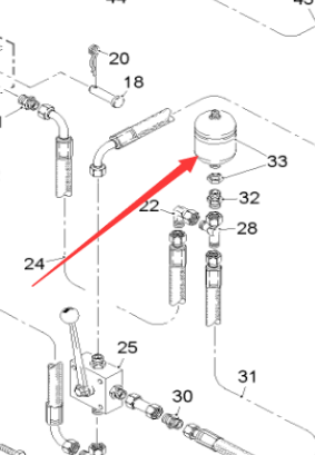 銑刨機(jī)銑刨鼓蓄能器54724